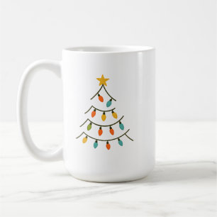 Magischer Weihnachtslichtbaum-Glanz Kaffeetasse