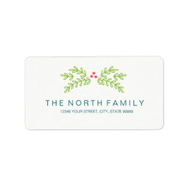 Magischer Weihnachtsmann Aquamarin ID441 Adressaufkleber