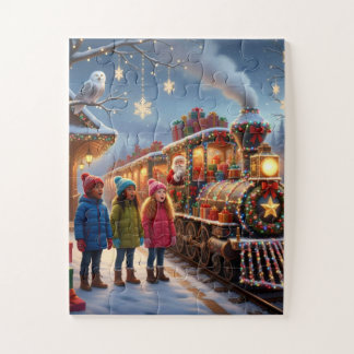 Magischer Weihnachtszug Puzzle