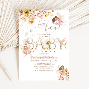 Magischer Wildblumengarten-Feengarten-Babyparty Einladung