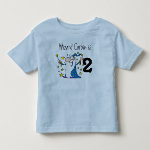 Magischer Wizard Anpassbarer Geburtstags-T - Shirt