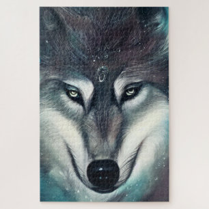 Magischer Wolf-Jigsaw-Puzzle Puzzle