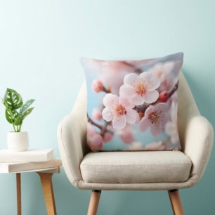 Magischer Wurfkissen mit rosa Blüten Kissen