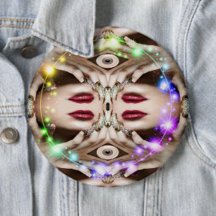Magischer Zauberknopf Button