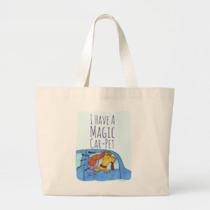 Magisches Auto Haustier Lustiger Cartoon-Slogan Sp Jumbo Stoffbeutel
