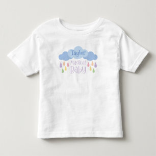 Magisches Baby Pastel Rain & Cloud Individuelle Na Kleinkind T-shirt