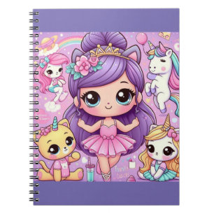 Magisches Ballerina-Notebook Notizblock