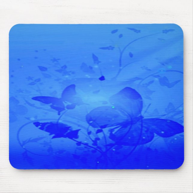 Magisches Blau Mousepad (Vorne)