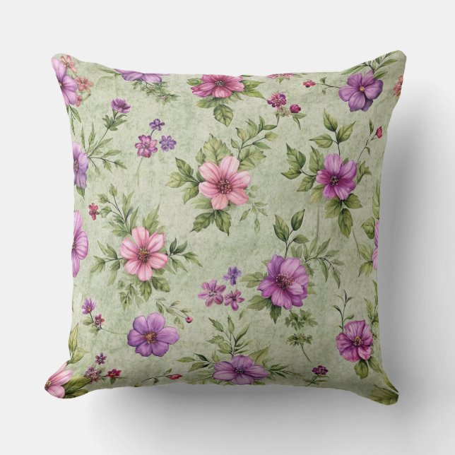 Magisches blaues Herz Muster wirbelkissen Kissen (Vorderseite)