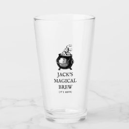 Magisches Brei lustiges Halloween-Bier personalisi Glas