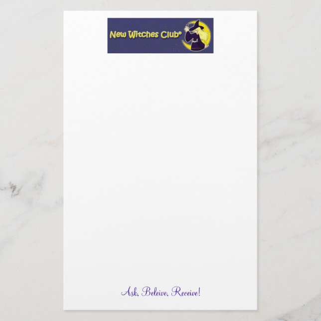 Magisches Brieffreund-Papier Briefpapier (Vorderseite)