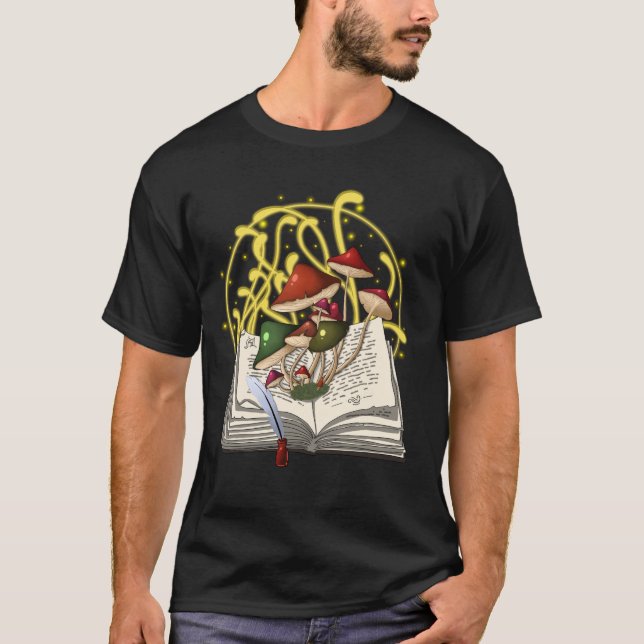 Magisches Buch der Pilze T-Shirt (Vorderseite)