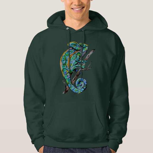 Magisches Chamäleon Hoodie (Vorderseite)