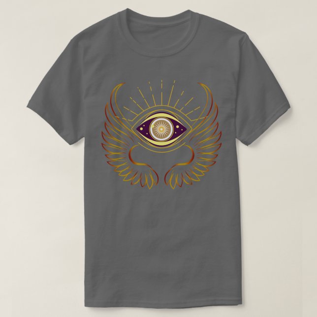 Magisches dunkles Auge des Animus Occult Symbol T-Shirt (Design vorne)