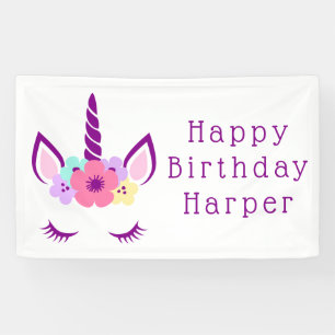 Magisches Einhorn alles- Gute zum Geburtstag  Banner