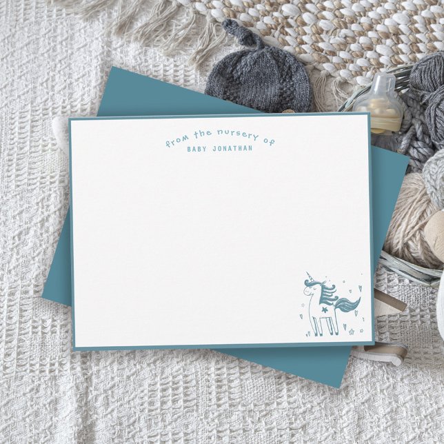 Magisches Einhorn aus der Kinderstube des Babys Mitteilungskarte (Von Creator hochgeladen)