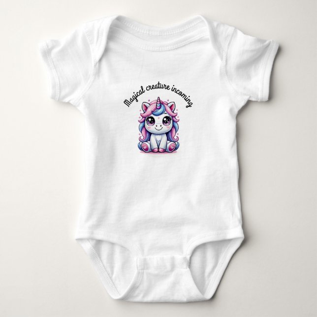 Magisches Einhorn Baby Strampler (Vorderseite)