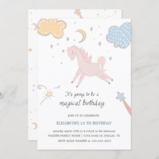 Magisches Einhorn | Einladung zum Geburtstag