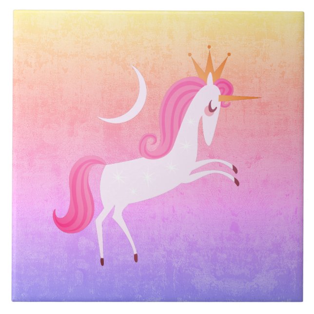 magisches Einhorn Fliese (Vorderseite)