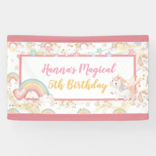 Magisches Einhorn Geburtstag Banner