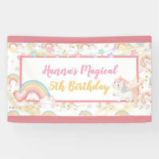 Magisches Einhorn Geburtstag Banner