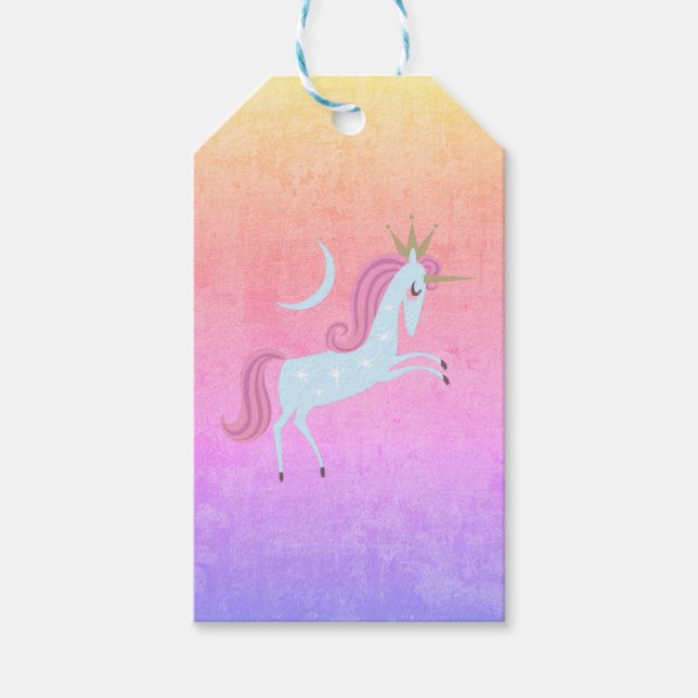 magisches Einhorn Geschenkanhänger (Vorderseite)