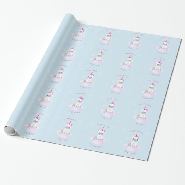 Magisches Einhorn Geschenkpapier (Ungerollt)