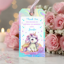 Magisches Einhorn Glitter Geburtstagsfeier Geschen Geschenkanhänger