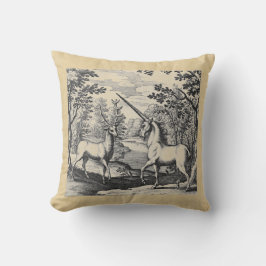 Magisches Einhorn im Wald Kissen