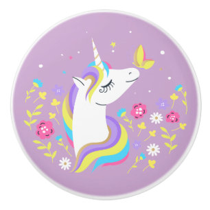 Magisches Einhorn Keramikknauf