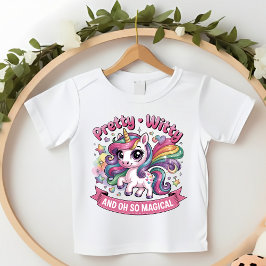 Magisches Einhorn Kleinkind Hübsch Geistreich Rosa T-shirt
