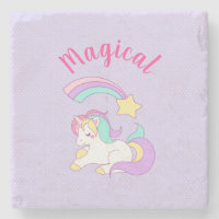 Magisches Einhorn mit Regenbogen-Shooting-Star