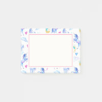 Magisches Einhorn Muster Watercolor Fantasy Design