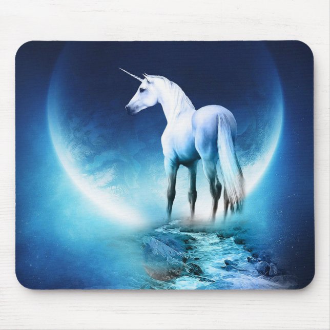 Magisches Einhorn, mythische Fantasiedekor 4 Mousepad (Vorne)
