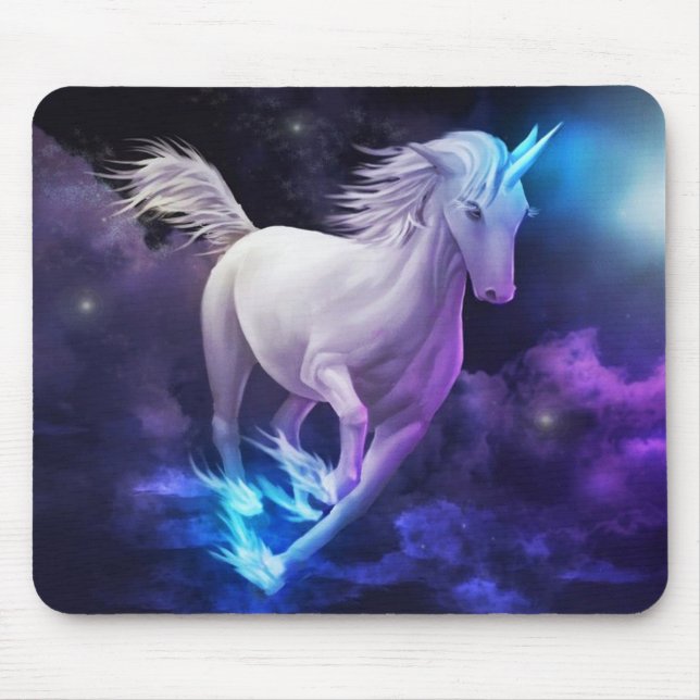 Magisches Einhorn, mythische Fantasiedekor 5 Mousepad (Vorne)