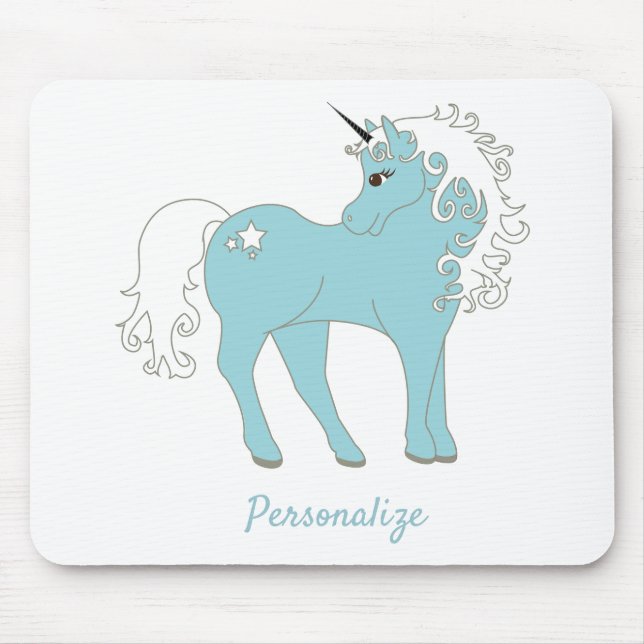 Magisches Einhorn Niedlich & Adorable mit Star Mousepad (Vorne)