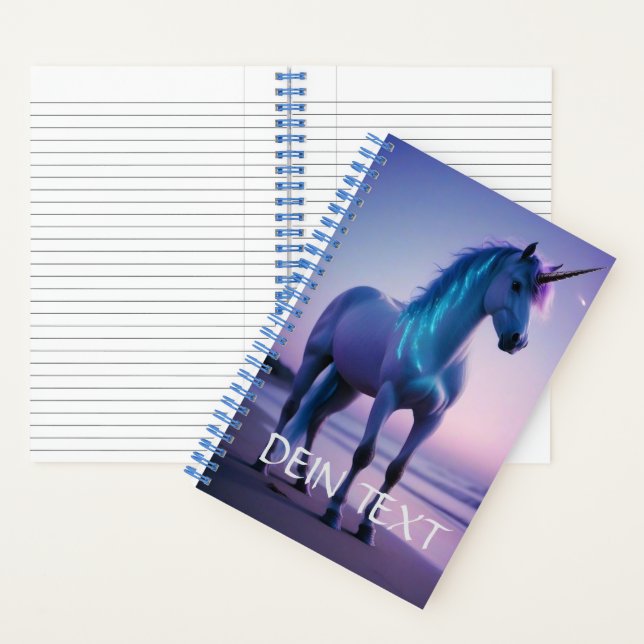 magisches Einhorn Notizbuch (Innen)