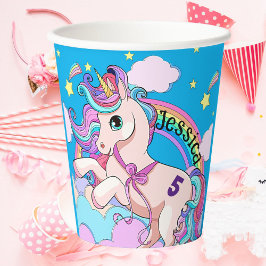 Magisches Einhorn-Party Einfärben in Farbe Pappbecher