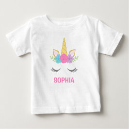 Magisches Einhorn Personalisiert Baby T-shirt