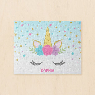 Magisches Einhorn Personalisiert Kids Puzzle
