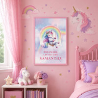 Magisches Einhorn Regenbogen Mädchen Geburtstag Wa