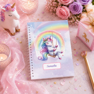 Magisches Einhorn Rosa Lila Mädchen Geburtstag Ben Notizblock
