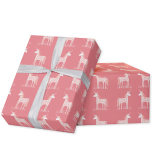 Magisches Einhorn-Rosa-Wrapping-Papier Geschenkpapier