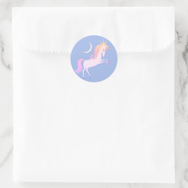 magisches Einhorn Runder Aufkleber (Tasche)