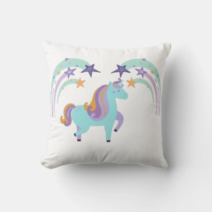 Magisches Einhorn-Star-Druckkopfkissen Kissen