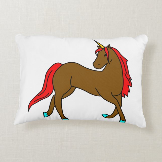 Magisches Einhorn Traumkissen - weich und Funkelnd Dekokissen (Rückseite)