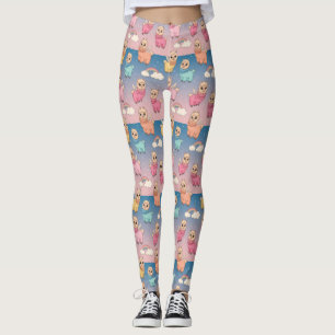 Magisches Einhorn- und Sternenmuster-Design Leggings