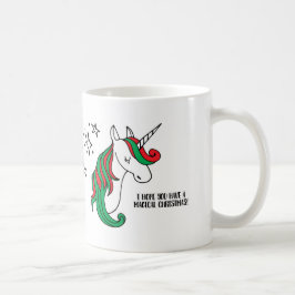 Magisches Einhorn-Weihnachten Tasse