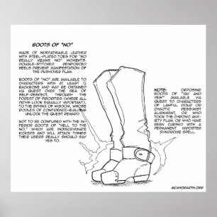 Magisches Element: Stiefel von "Nein" Poster