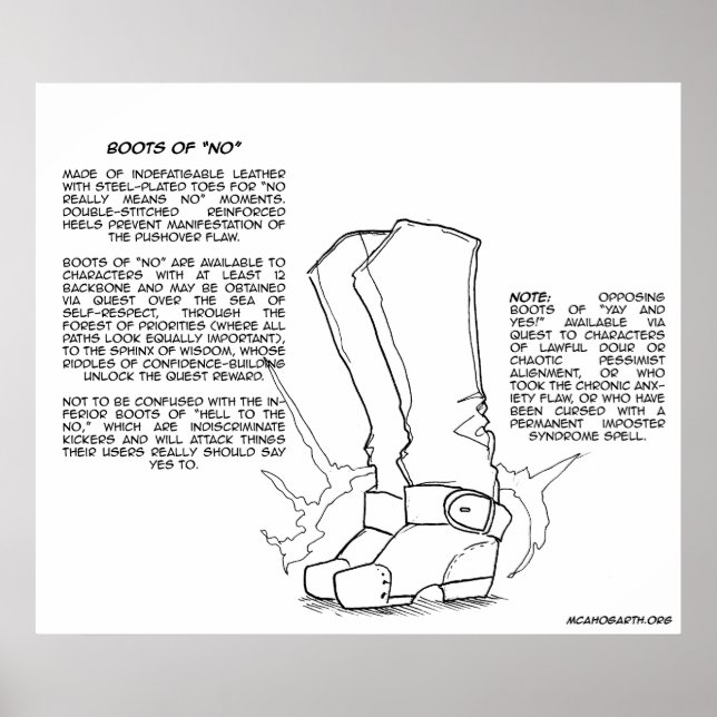 Magisches Element: Stiefel von "Nein" Poster (Vorne)